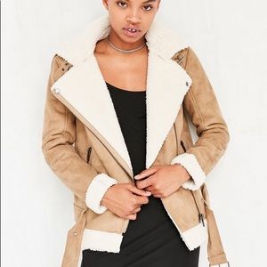 Tan aviator jacket